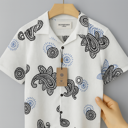 Royal Bloom – Signature Paisley Print Shirt| CD-HSC27