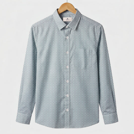 Classic Refined Micro Print Casual Shirt | CD-FWS46