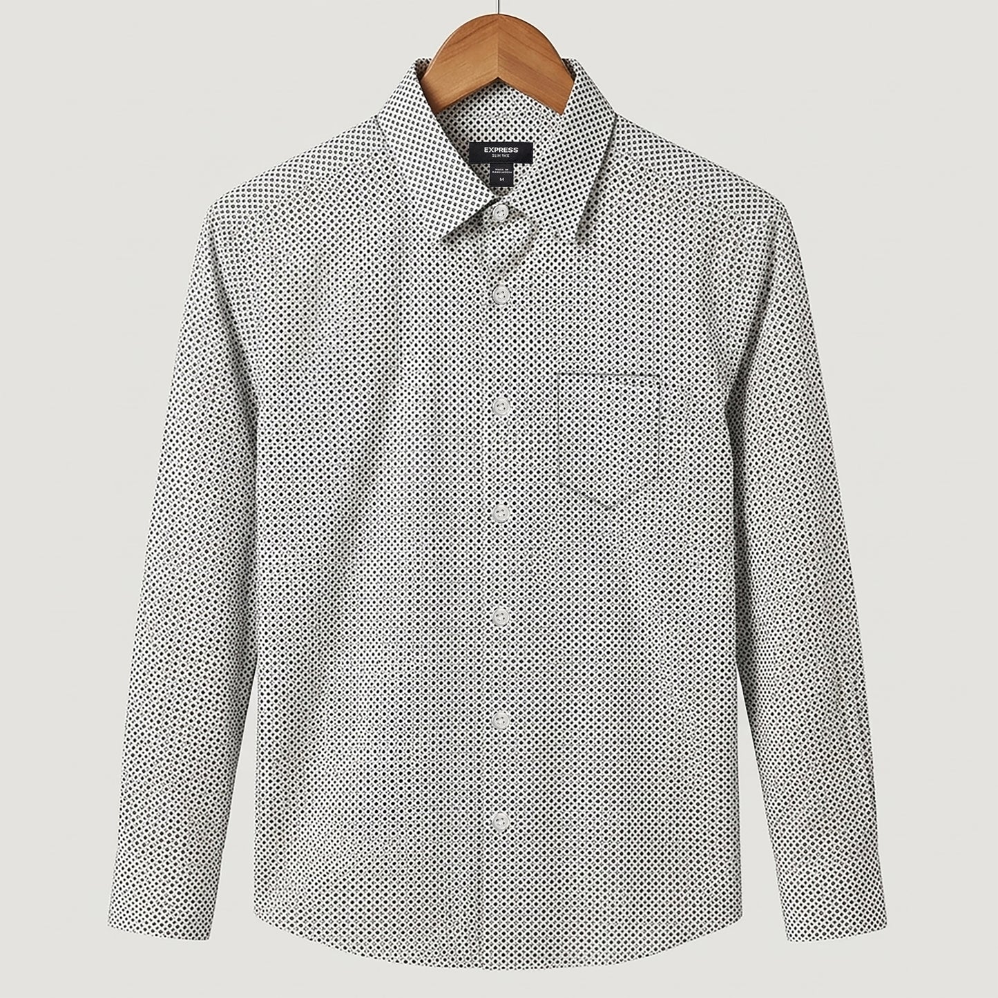Classic Micro Pattern Smart Semi-Casual Shirt | CD-FWS29
