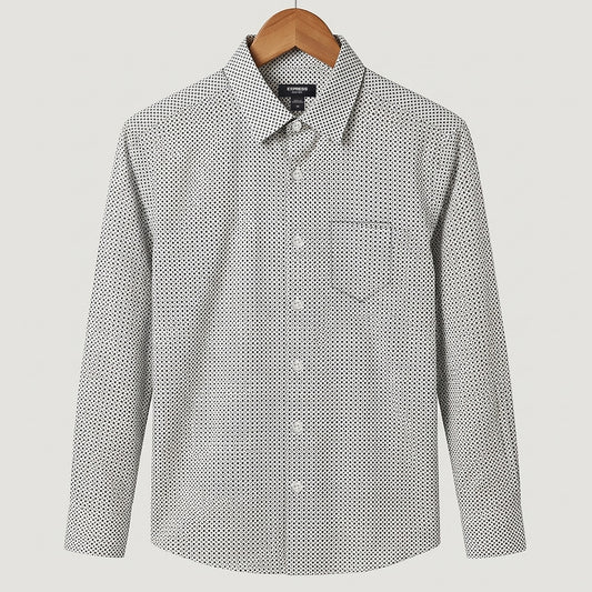 Classic Micro Pattern Smart Semi-Casual Shirt | CD-FWS29