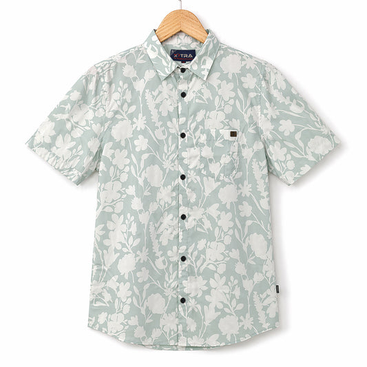 Fresh Floral Comfort Half Sleeve Casual Shirt | CD-PSH10