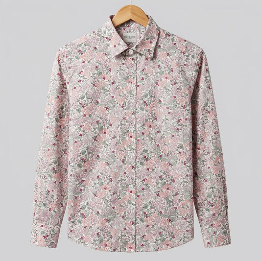 Classic Floral Print Casual Shirt for Smart | CD-FWS47