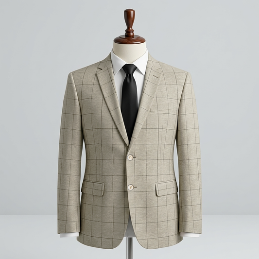 Smart Check Pattern Blazer for Modern Formal Style| CD-FB1
