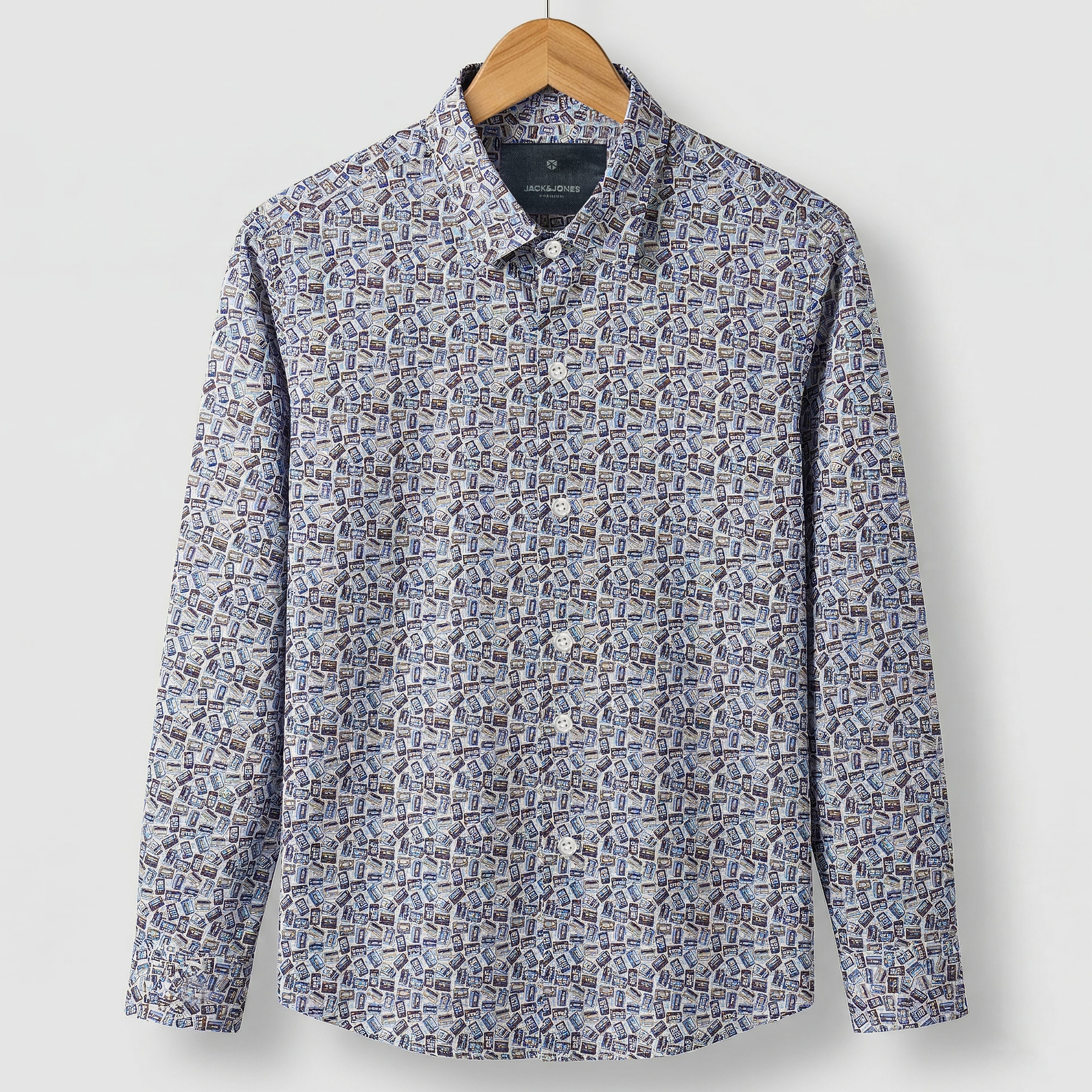 Classic Micro Print Smart Semi-Casual Shirt | CD-FWS35