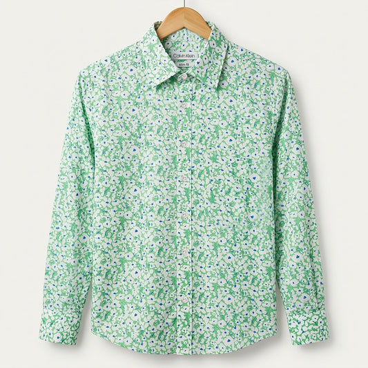 Classic Floral Print Semi-Casual Shirt | CD-FWS26