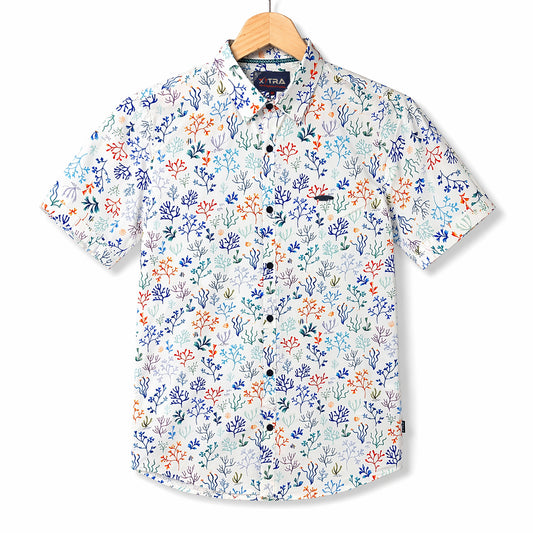 Trendy Micro Print Casual Half Sleeve Shirt | CD-PSH16