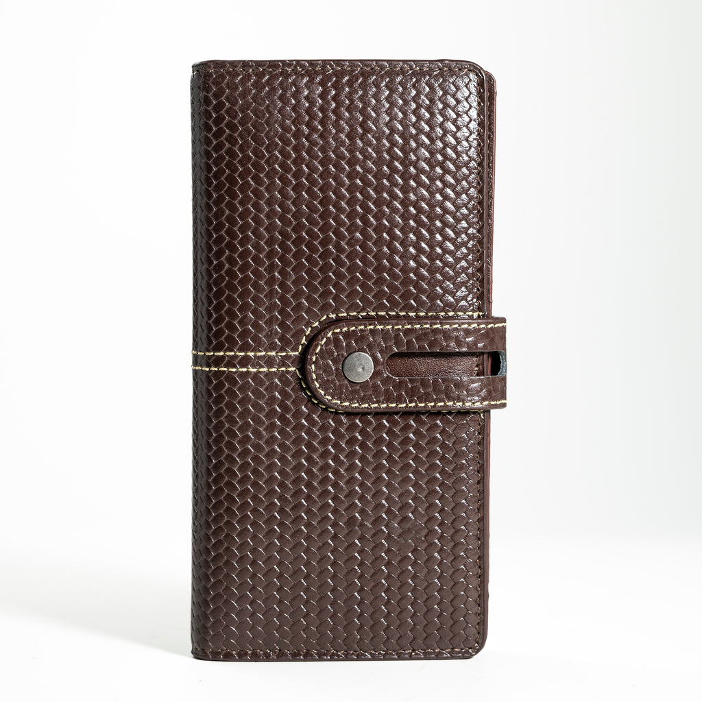 Smart Organizer Long Wallet with Secure Strap Closure | CD-MW23