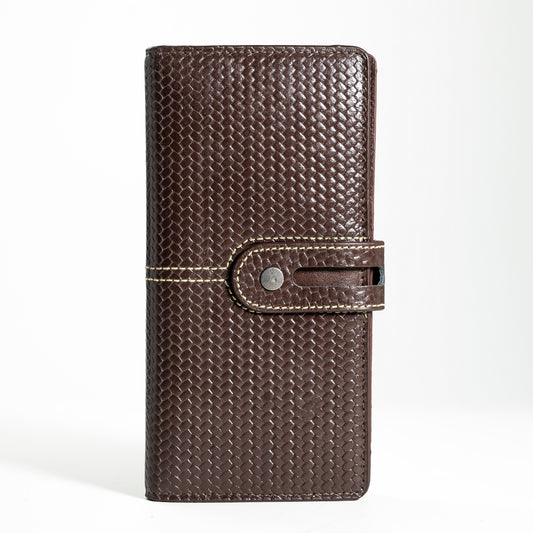 Smart Organizer Long Wallet with Secure Strap Closure | CD-MW23