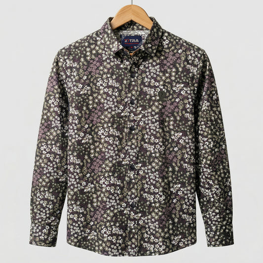 Classic Allover Floral Print Casual Shirt | CD-FWS67