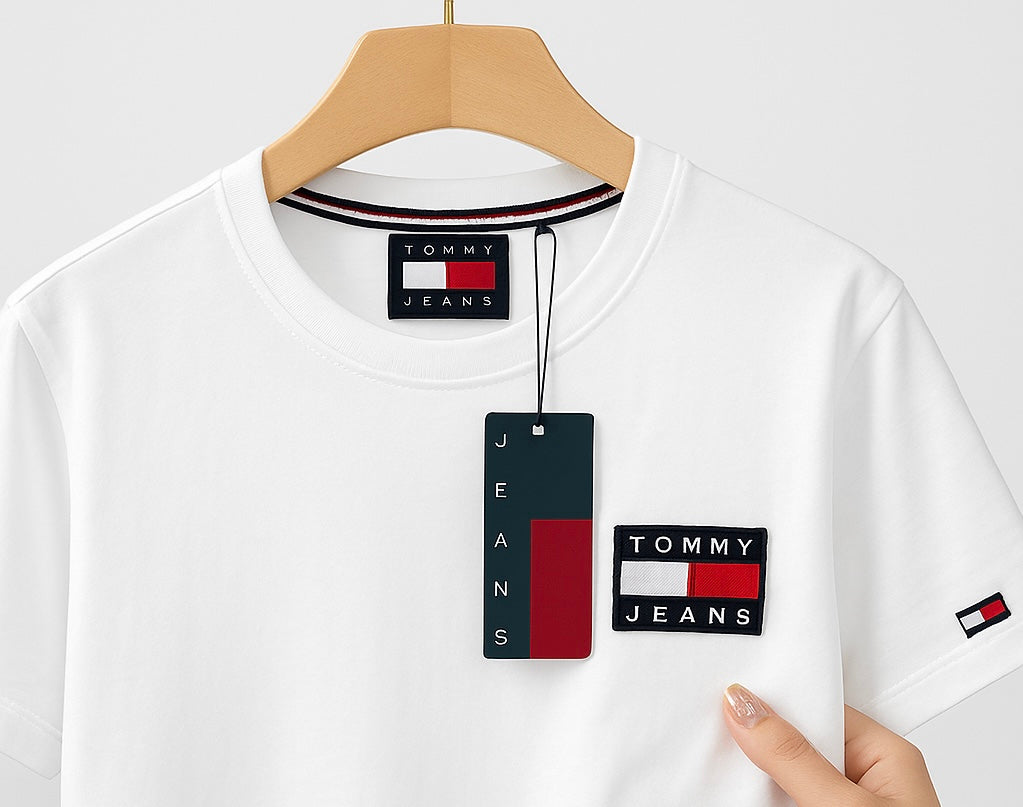 Men’s Premium Cotton Badge T-Shirt – Classic Fit| CD-MPT9