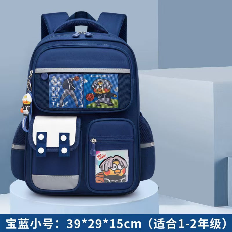 School bag for Kids, Light Weight, Back Support,large Capacity,For 1-6 Grade Students CD-KSB1 (China To Bangladesh Home Delivery)