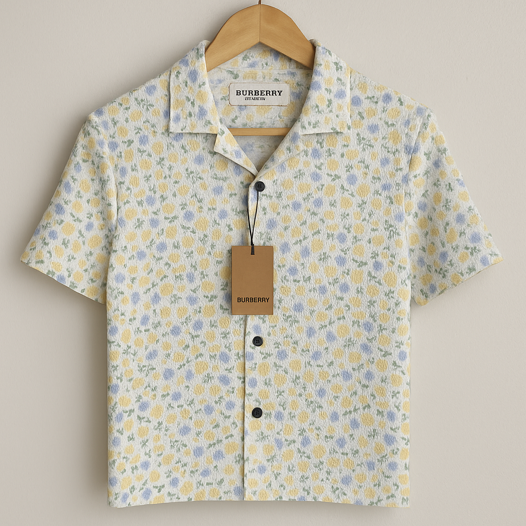 Summer Pastel Print Half Shirt – Breezy Bloom Look| CD-HSC18