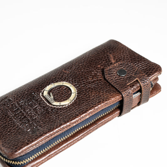 Elegant Multi-Function Long Wallet with Zipper Pocket | CD-MW7