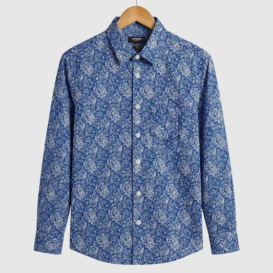 Classic Floral Pattern Smart Semi-Casual Shirt | CD-FWS31