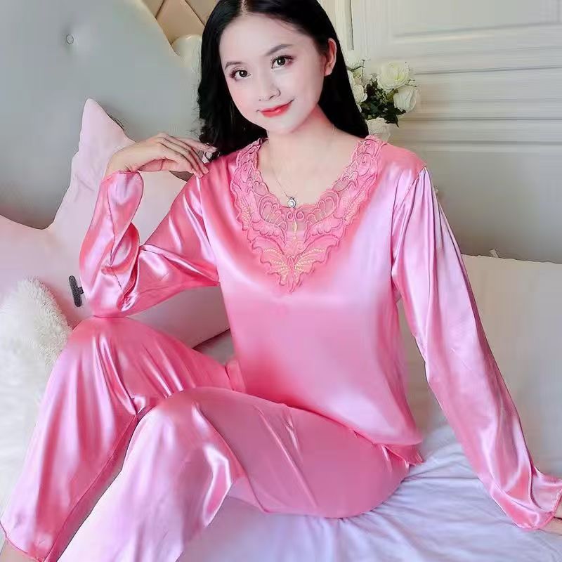 Korean Style Women's Summer Ice Silk Complete Home Wear CD-WCF85 (China To Bangladesh Home Delivery)