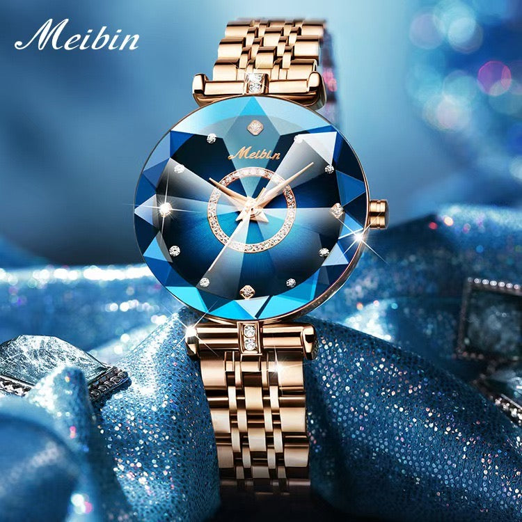 Meibin Women's Cross-Border Watch, Foreign Trade Hot-selling Quartz Watch, Fashion, Niche, High-end Women's Watch CD-WF1 (China To Bangladesh Home Delivery)