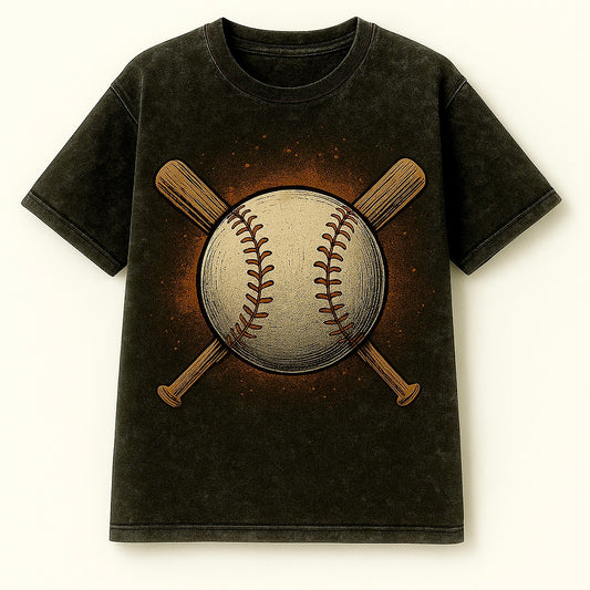 BASEBALL STRIKE Drop Shoulder Graphic T-Shirt – Pre-Order | CD-ACD106 (China To Bangladesh Home Delivery)