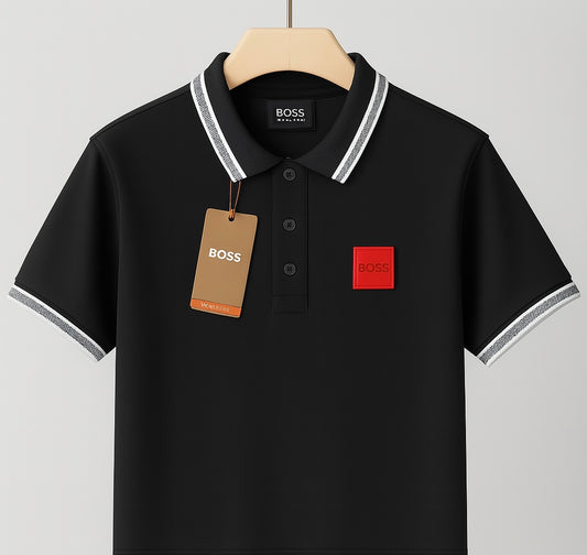 Elite Contrast-Tipped Polo Collection – Modern Fit | Premium Cotton| CD-MPP7