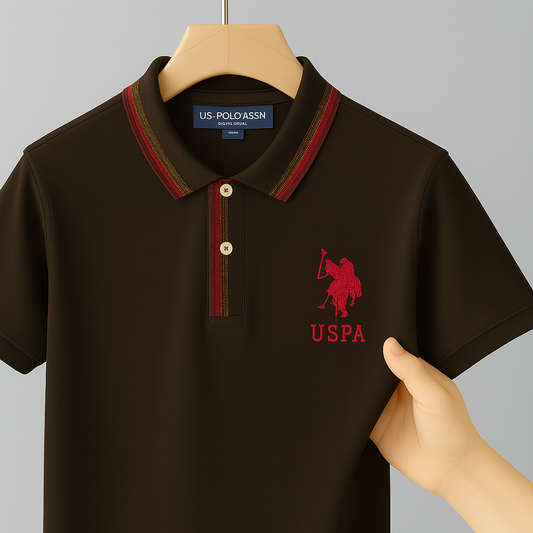 Premium Embroidered Polo Shirt – Classic Collar & Bold Chest Logo| CD-MPP4