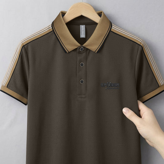 Classic Stripe Accent Polo – Smart Fit Casual Collection  | CD- PS6