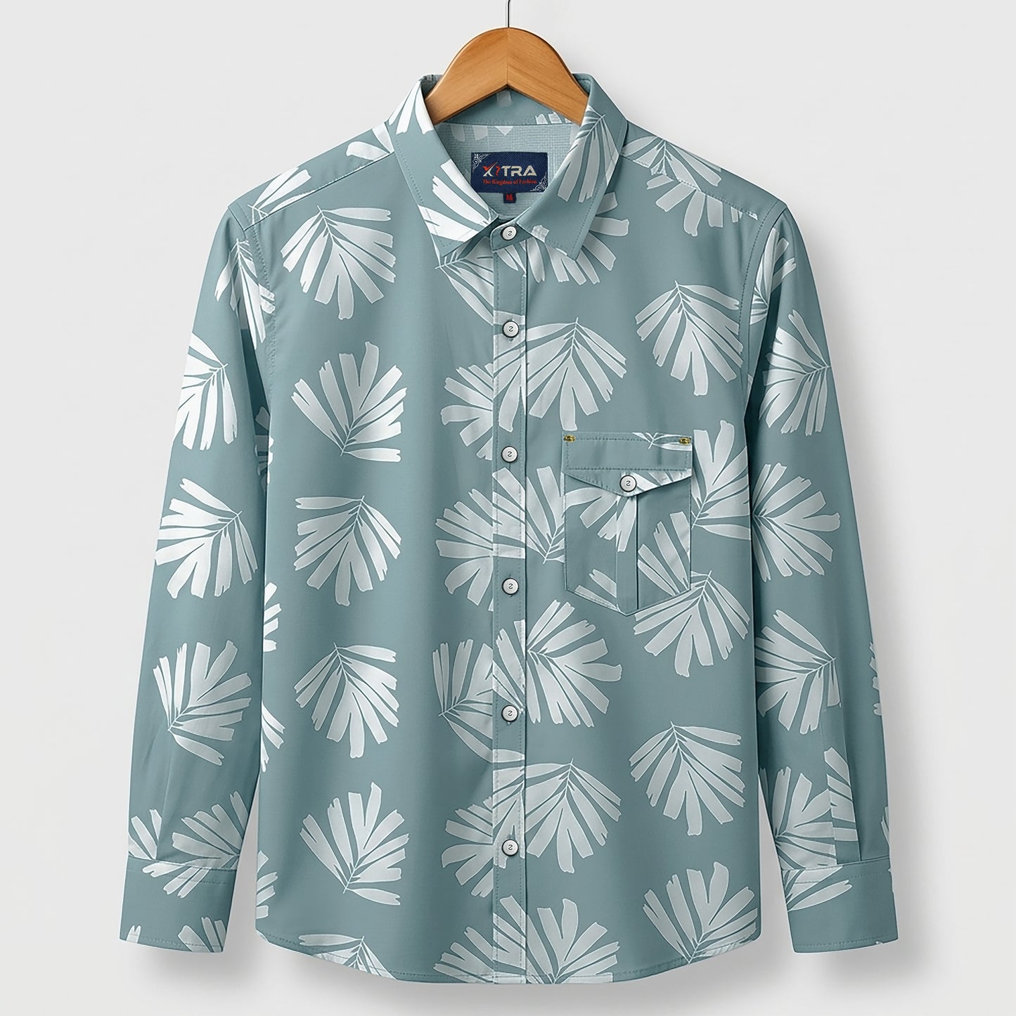 Classic Leaf Print Casual Shirt | CD-FWS82