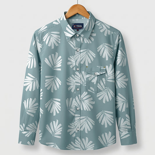 Classic Leaf Print Casual Shirt | CD-FWS82