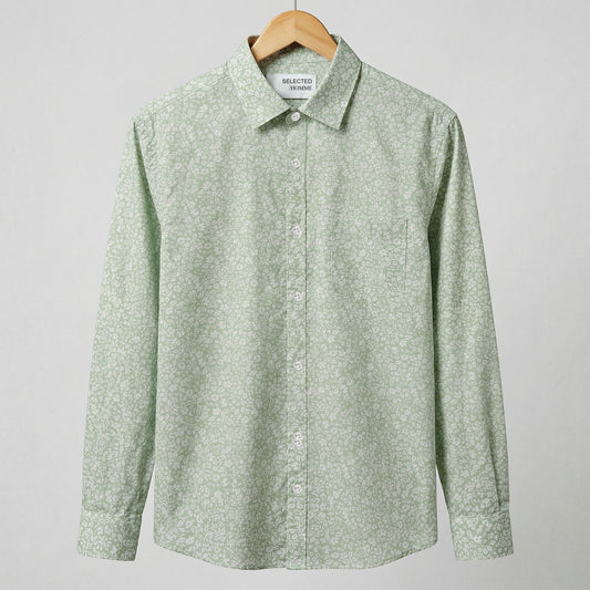 Classic Fresh Minimal Print Everyday Casual Shirt | CD-FWS54