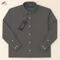 Premium Dark Ash Grey Long Sleeve Shirt – Classic Style Meets Modern Sophistication| CD-FM32