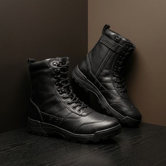 Rugged Urban Lace-Up Boots | CD-MFS61