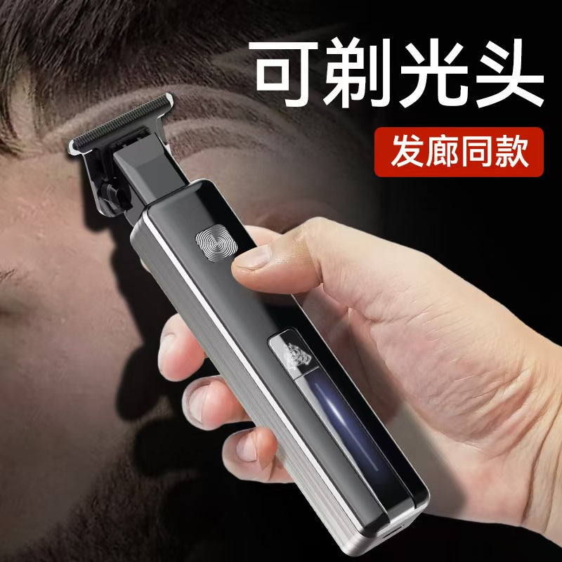 Oil Head Barbershop Professional Shaving Head tool Hair Clipper USB cHarging Gradient Carving T-shaped Zero Blade CD-EL6 (China To Bangladesh Home Delivery)