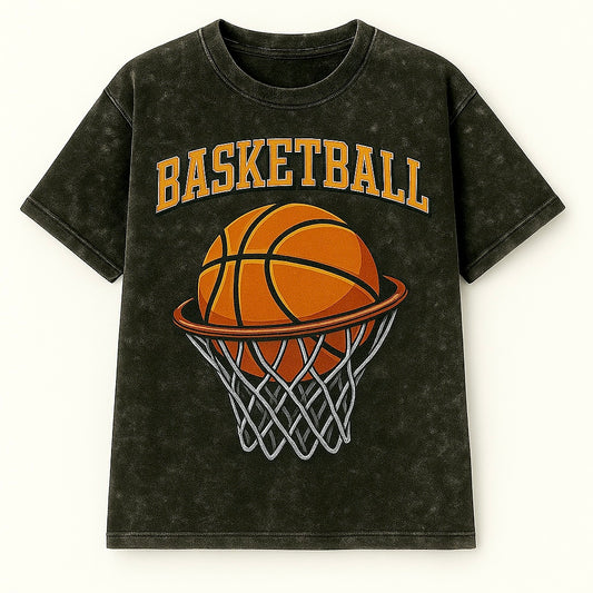 BASKETBALL HOOP Drop Shoulder Graphic Drop Shoulder– Pre-Order | CD-ACD107 (China To Bangladesh Home Delivery)