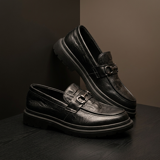Elegant Textured Slip-On Formal Loafers | CD-MFS69