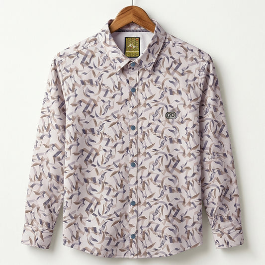 Classic Abstract Print Casual Shirt | CD-FWS84