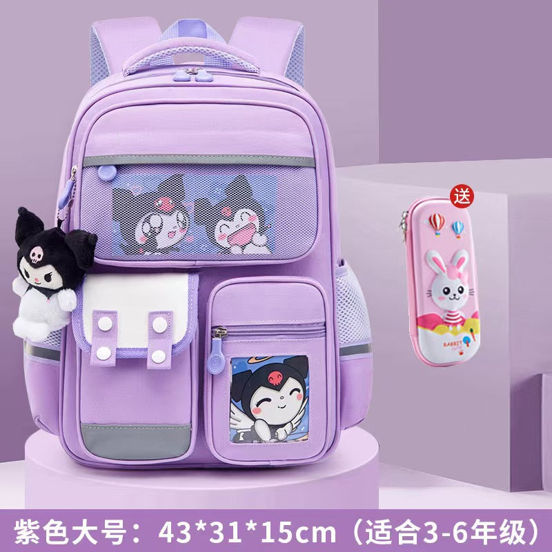 School bag for Kids, Light Weight, Back Support,large Capacity,For 1-6 Grade Students CD-KSB1 (China To Bangladesh Home Delivery)