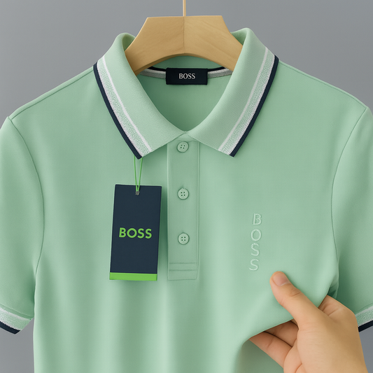 Signature Contrast-Tipped Polo Collection – 4 Timeless Colors| CD-MPP11