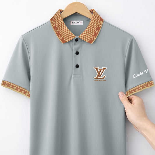 Classic Contrast Collar Polo – Premium Casual Comfort  | CD- PS4