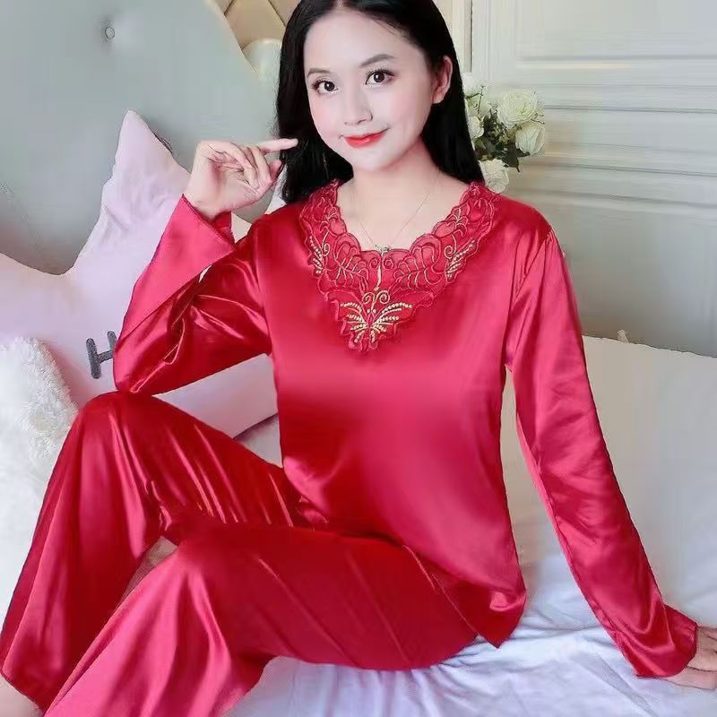 Korean Style Women's Summer Ice Silk Complete Home Wear CD-WCF85 (China To Bangladesh Home Delivery)