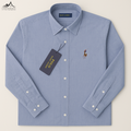Elegant Sky Blue Long Sleeve Shirt – Timeless Style Meets Modern Comfort| CD-FM27