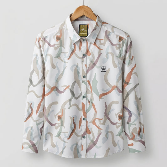 Classic Abstract Print Casual Shirt  | CD-FWS64