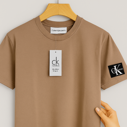 Essential Side Logo Cotton Tee – Premium Fit in 5 Colors| CD-MPT4