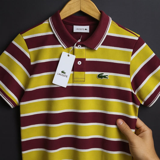 Striped Heritage Polo Collection – Retro Color Block Edition| CD-MPP8