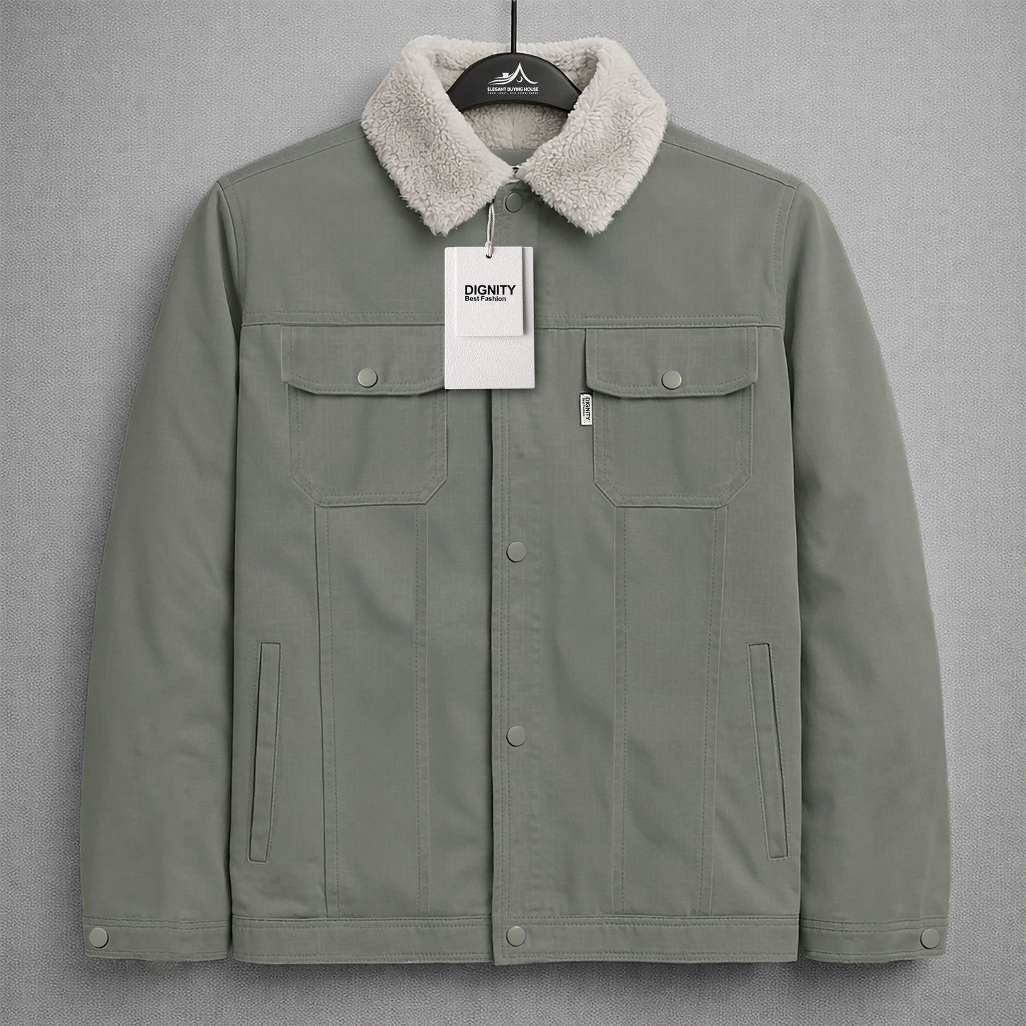 Men’s Imported Premium Sherpa Collar Leather Jacket – Warm, Stylish & Modern Fit | Code-SWP61