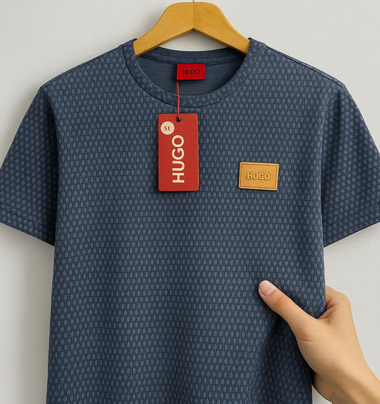 Textured Pattern Premium Cotton Tee – Bold Urban Look| CD-MPT5
