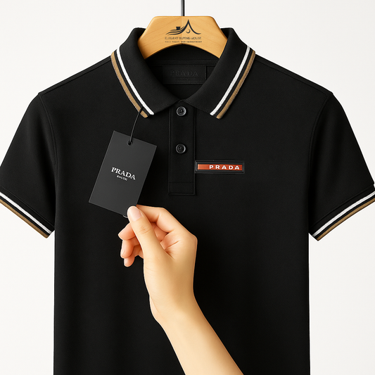 Men’s Premium Striped Collar Polo Shirt Collection – 5 Exclusive Colors| CD-MPP30