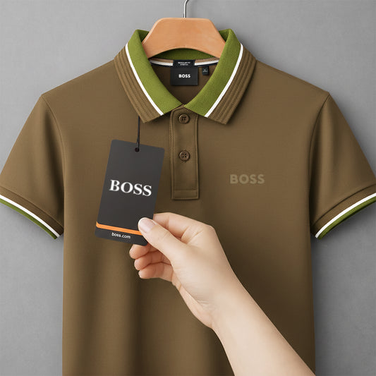 Classic Contrast Collar Polo T-Shirt | CD-PZ2