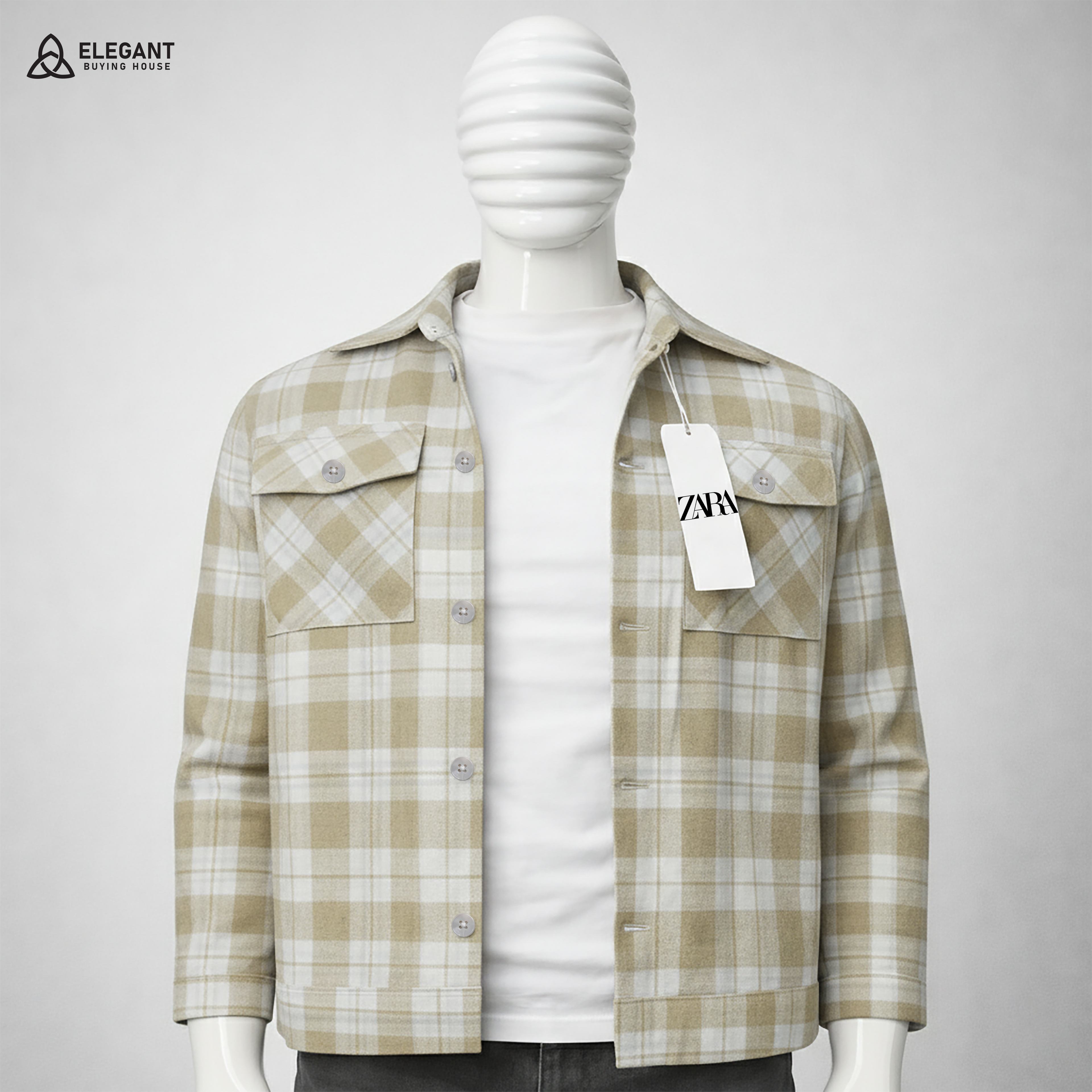 Men’s Classic Check Shacket – Soft Feel & Smart Casual Look| Code-SWP97