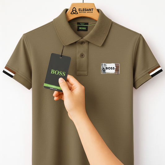 Men’s Premium Solid Polo T-Shirt – Soft Stretch Fabric, Smart Regular Fit | 5 Elegant Color Options | CD-MCP23