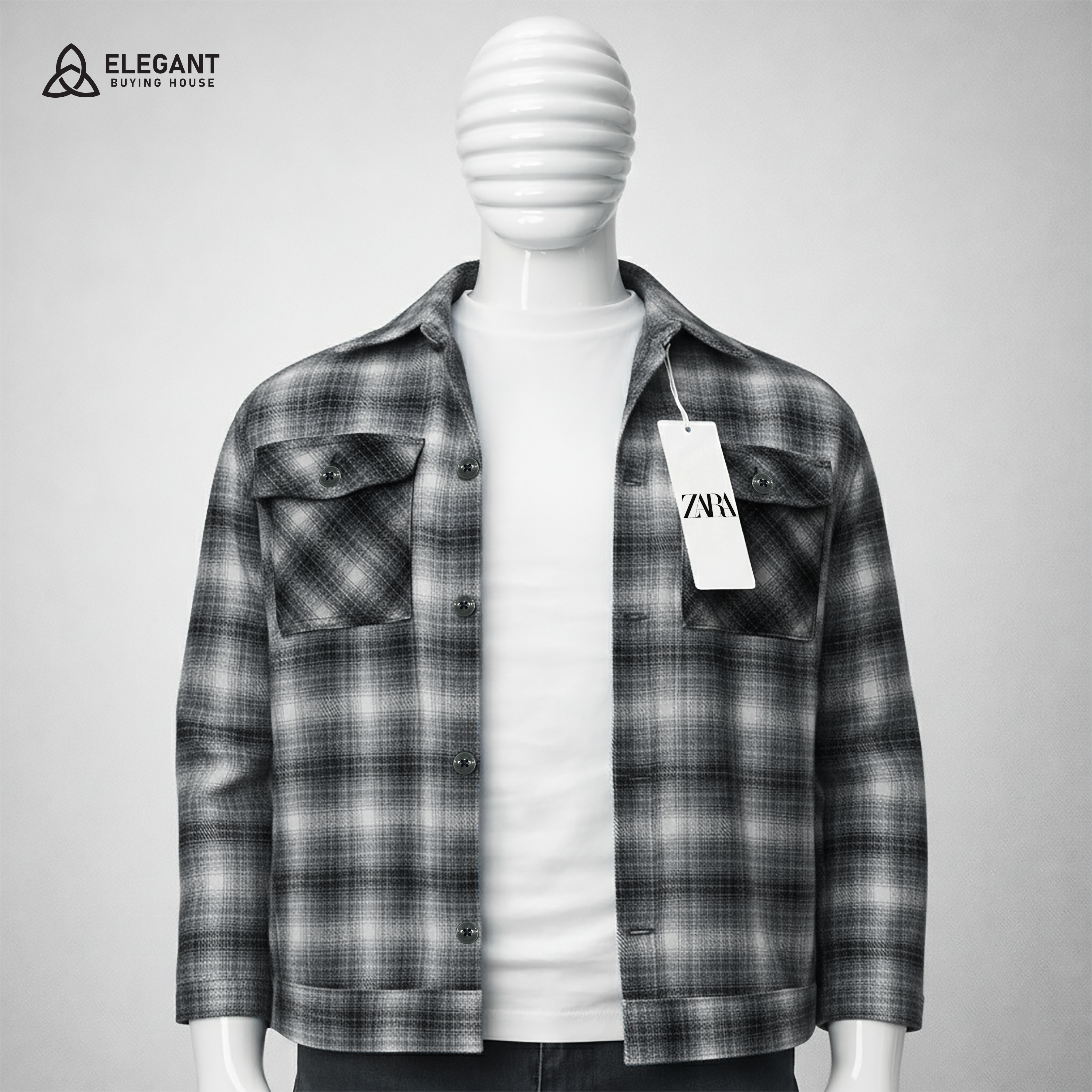 Men’s Classic Check Shacket – Soft Feel & Smart Casual Look| Code-SWP97