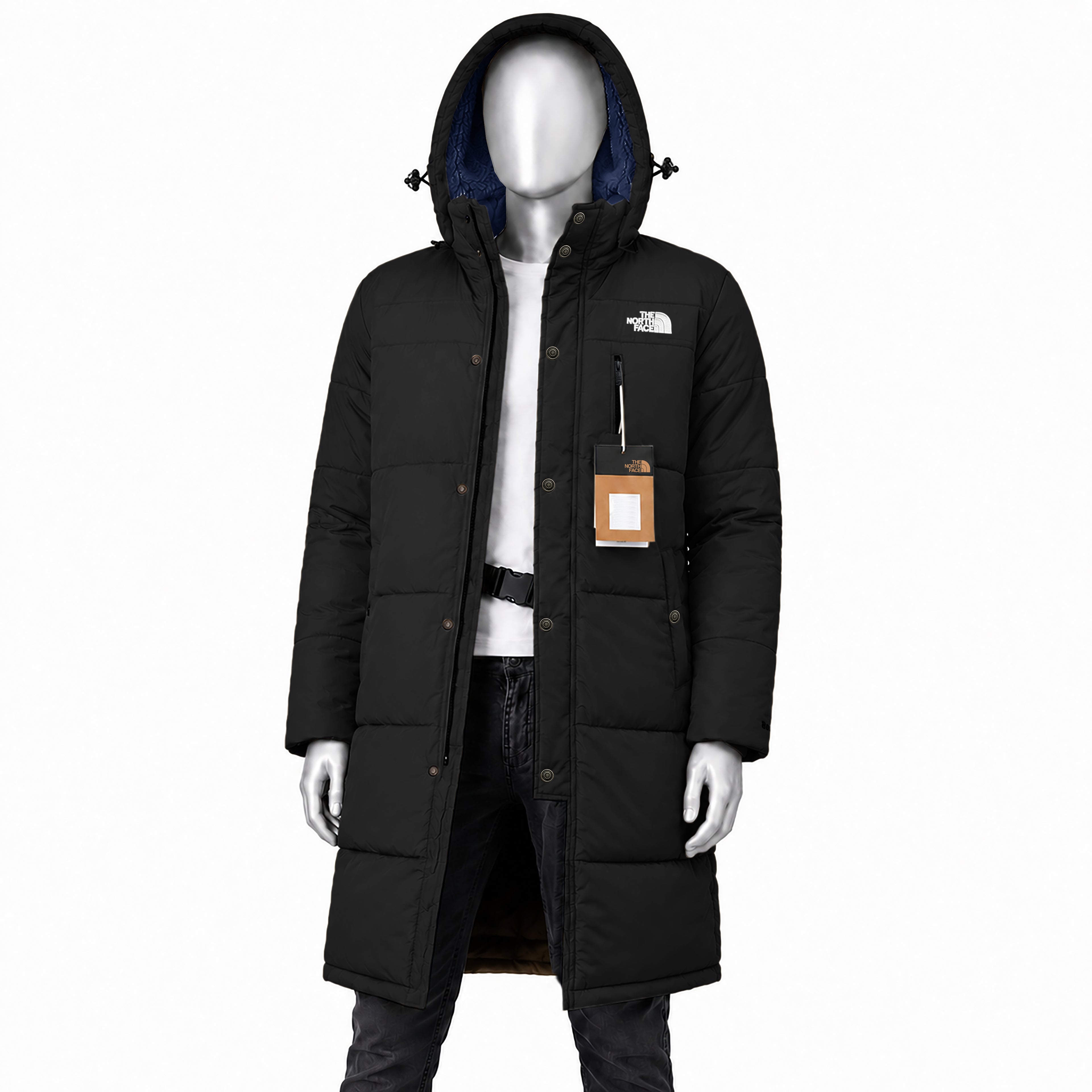 Premium Unisex Long Padded Winter Jacket | Extra Warm Hooded Outerwear | Code-WNT4