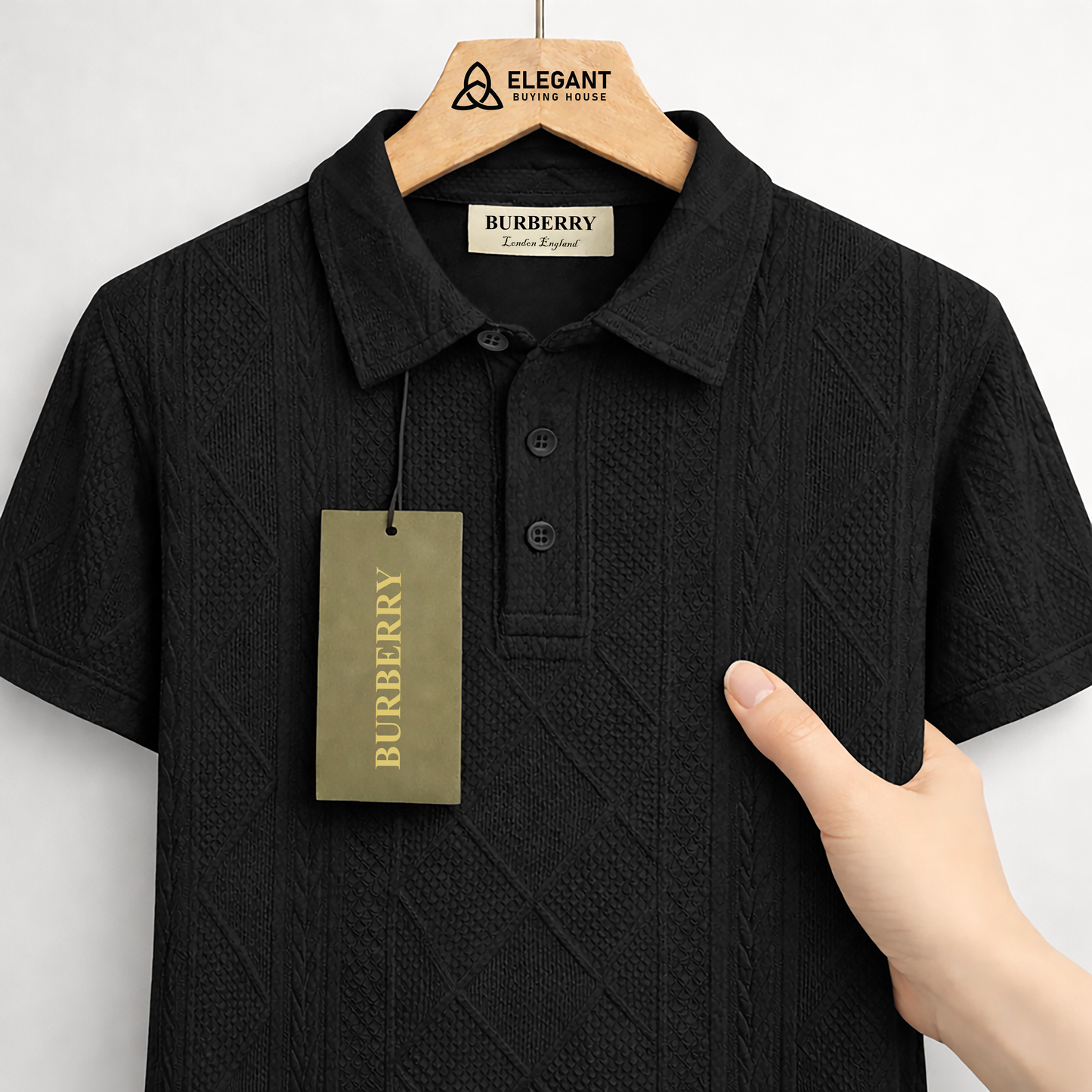 পুরুষদের জন্য ক্লাসিক টেক্সচার্ড পোলো শার্ট – আরামদায়ক এবং স্টাইলিশ ফিট | CD-MCP32